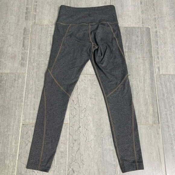 Athleta Salutation Stash Pocket Tight Leggings Gray Black Size XS - Picture 3 of 8